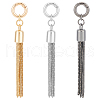 Unicraftale 3 Sets 3 Colors  Alloy Keychain Tassel Chain Pendant Decoration HJEW-UN0001-25-1