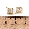 Brass Micro Pave Cubic Zirconia Pendants KK-A257-12A-G-3