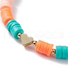 Handmade Polymer Clay Beads Bracelets Set BJEW-TA00043-01-6