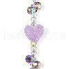 Electroplate Glass and Acrylic Rhinestone Beads Strands MAK-T011-07B-2