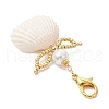 Angel Clam Shell Pendant Decoration HJEW-MZ00245-01-4
