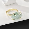 Natural Fluorite Finger Rings RJEW-B122-01G-01-3