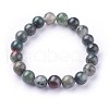 Natural African Bloodstone Stretch Bracelets BJEW-F380-01-C01-1