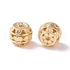 Brass Hollow Beads KK-P226-10CG-1