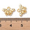 Brass Micro Pave Cubic Zirconia Charms KK-F867-11G-3