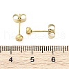 304 Stainless Steel Stud Earring Findings STAS-V003-09G-01-3