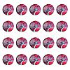 Half Round/Dome Tree Pattern Glass Flatback Cabochons for DIY Projects GGLA-YW0001-14E-1