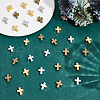 HOBBIESAY 30Pcs 3 Colors Tibetan Style Alloy Beads TIBEB-HY0001-11-4