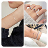925 Sterling Silver Pave Cubic Zirconia Connector Charms STER-TAC0001-05-8