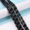 Natural Obsidian Beads Strands G-G990-D02-2