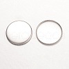 Tarnish Resistant 316 Surgical Stainless Steel Milled Edge Bezel Cups STAS-K099-01-15mm-P-2