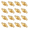 Brass Magnetic Clasps with Loops X-KK-D331-G-NF-2