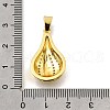 Brass Micro Pave Cubic Zirconia Pendants KK-Z104-09G-3