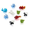 Biyun 12Pcs 6 Style Handmade Bumpy Lampwork Beads Strands LAMP-BY0001-02-3