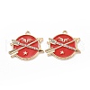 Alloy Enamel Pendants ENAM-G213-06LG-01-2