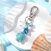 Sea Turtle Synthetic Turquoise Pendants Decoration HJEW-JM03009-03-1