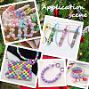 SOFPLATE Christmas Theme 100Pcs 5 Colors Opaque Acrylic Beads MACR-SP0001-01B-04-5