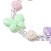 Butterfly & Heart Acrylic Kid Beaded Bracelets for Girls BJEW-JB10220-02-3