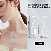 CREATCABIN 12Pcs 925 Sterling Silver Ice Pick Pinch Bails STER-CN0001-38-2