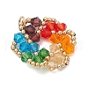 Imitation Austrian Crystal Beads Pendants PALLOY-TA00241-01-3