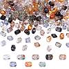 AHADERMAKER 160Pcs 8 Style Transparent Electroplate Glass Beads Strands EGLA-GA0001-14-1