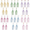 Gorgecraft 30Pcs 6 Colors Transparent Resin Bottle Cabochons CRES-GF0001-04-1