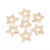 Brass Micro Pave Cubic Zirconia Pendants KK-I660-10G-1