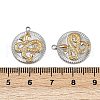 304 Stainless Steel Rhinestone Pendants STAS-L290-59GP-3