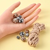 DIY Wood Beaded Pendant Display Decoration Making Kit DIY-YW0005-97-5