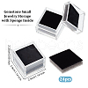Olycraft 24Pcs Square Transparent Plastic Loose Diamond Box CON-OC0001-68B-2