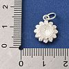 925 Sterling Silver Sunflower Charms STER-K180-03S-3