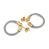 Ion Plating(IP) 304 Stainless Steel Twist Stud Earrings for Women EJEW-M023-06B-2