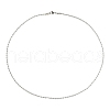 5Pcs 304 Stainless Steel Round Twist Rope Chain Necklaces Set for Men Women NJEW-YW0001-07-3