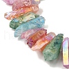 Electroplated Natural Quartz Crystal Beads Strands G-G791-15-02-3
