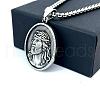 Greek Mythology Stainless Steel Jesus Pendant Necklaces for Men BD3775-4