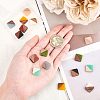 Olycraft 16Pcs 8 Colors Opaque Resin & Walnut Wood Cabochons RESI-OC0001-31-3