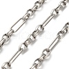 304 Stainless Steel Paperclip & Rolo Link Chains CHS-A016-49P-A-1