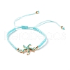 Round Stone & Polymer Clay Heishi Beads Stretch Bracelets Sets BJEW-JB07436-6