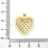 Brass Micro Pave Cubic Zirconia Pendants KK-U066-04C-G-3