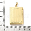Brass Locket Pendants KK-Z115-01G-02-3