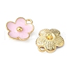 Light Gold Plated Alloy Enamel Pendants ENAM-YW0002-20B-3