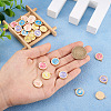 Beadthoven 50Pcs 25 Style Zinc Alloy Enamel Pendants ENAM-BT0001-18-7