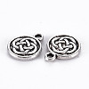 Tibetan Style Alloy lrish Eternity Knot Charms TIBEP-N008-072AS-RS-2