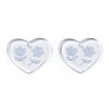 Transparent Resin Pendants RESI-N030-001B-2