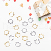 DICOSMETIC 20Pcs 2 Colors 304 Stainless Steel Charms STAS-DC0013-73-4