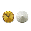 Pointed Back Glass Rhinestone Cabochons RGLA-T086-18mm-22-2