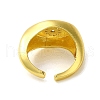 Brass with Cubic Zirconia Rings RJEW-B057-01G-04-3