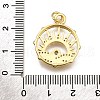 Rack Plating Brass Micro Pave Cubic Zirconia Pendants KK-K401-48B-G-3