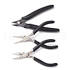 3Pcs 3 Styles Carbon Steel Jewelry Pliers Sets PT-YW0001-10-2