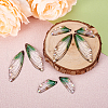 Transparent Resin Crystal AB Rhinestone Pendants Set RESI-TAC0002-47B-15